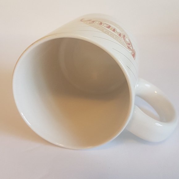 Set of 2 Vintage Kahlua Liqueur Mugs Teacups White Red Gold Kahlua Coffee Mugs - Picture 13 of 16